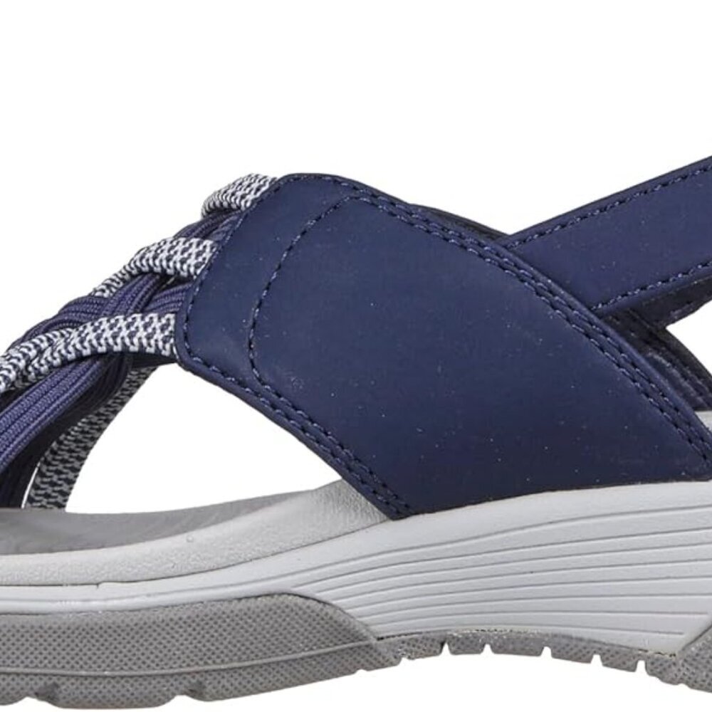 Womens Sport Sandals Reggae Style Comfort Arch Support Adjustable Strap Navy - Picture 7 of 8